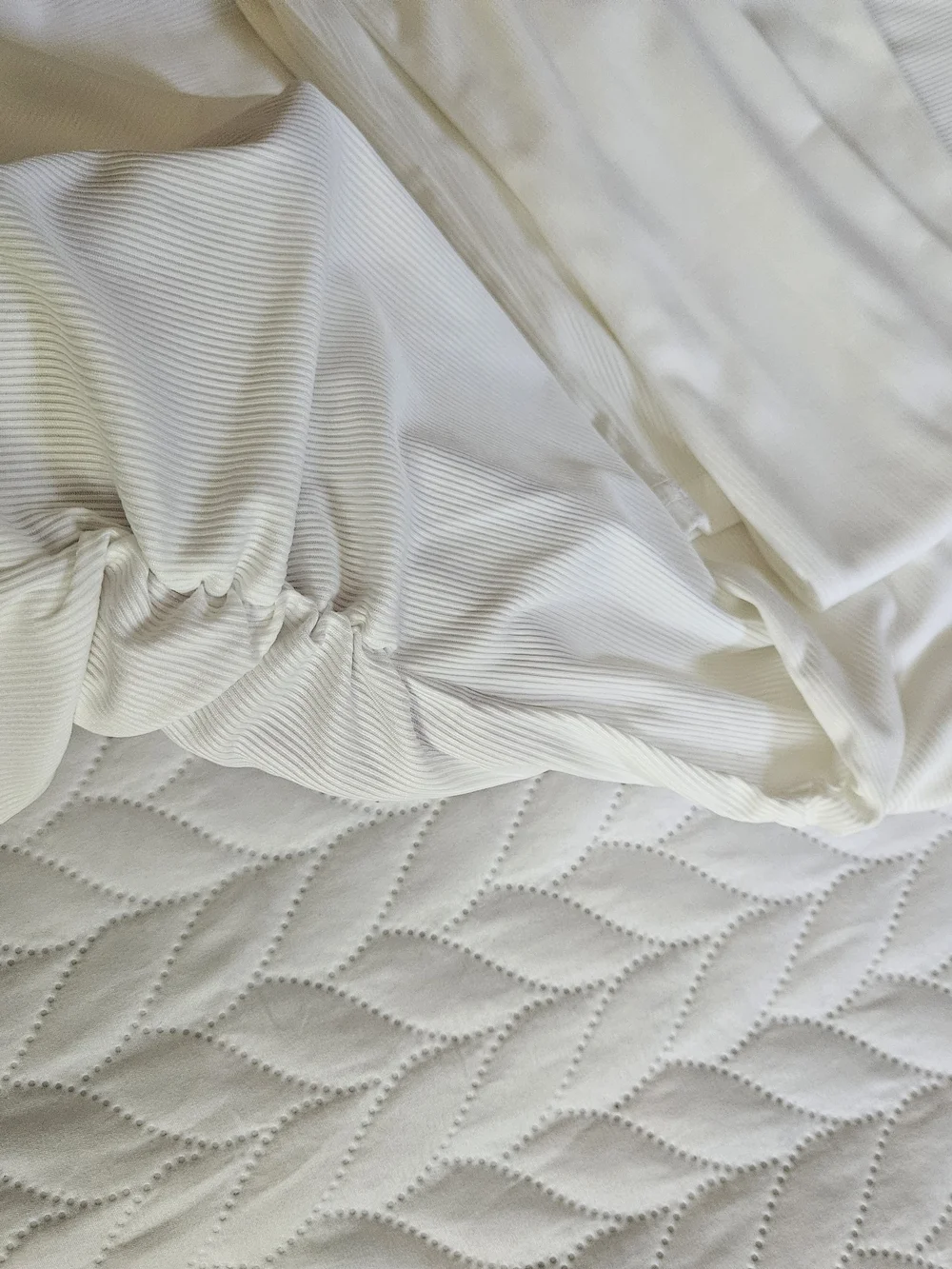 Cream Ribbed Long-Sleeve Top - Lightweight Everyday Layer P39